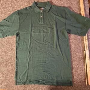 Pendleton Classic Green Polo Shirt‎ - 100% Cotton, Size L